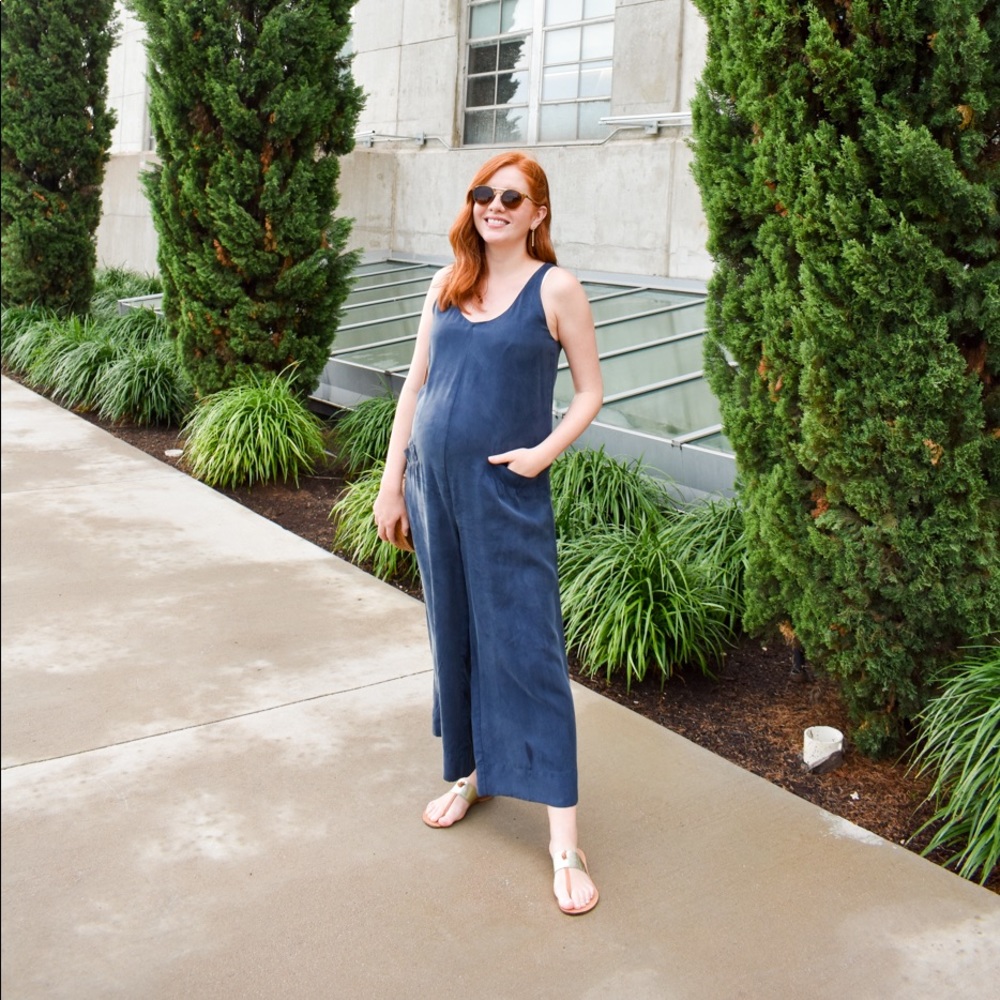 Hatch Indigo Silk Romper — SZ 3